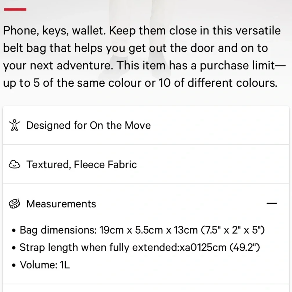 NWT Lululemon Exclusive New Year Fleece Everywhere Belt Bag - Picture 9 of 9